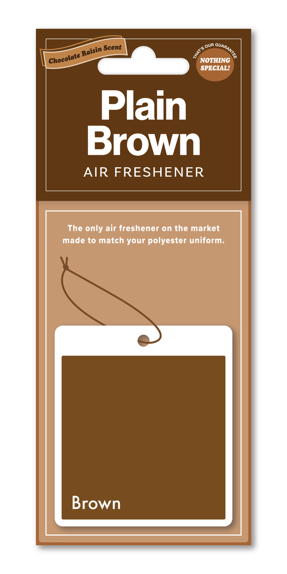 Plain Brown Air Freshener