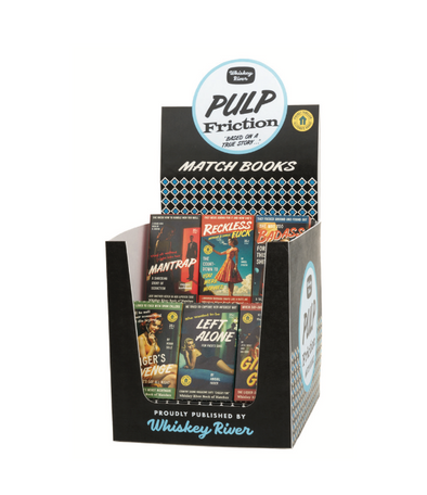 Pulp Friction Match Books Counter-Top Display