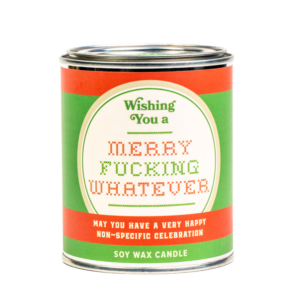 Merry Fucking Whatever Holiday Paint Can