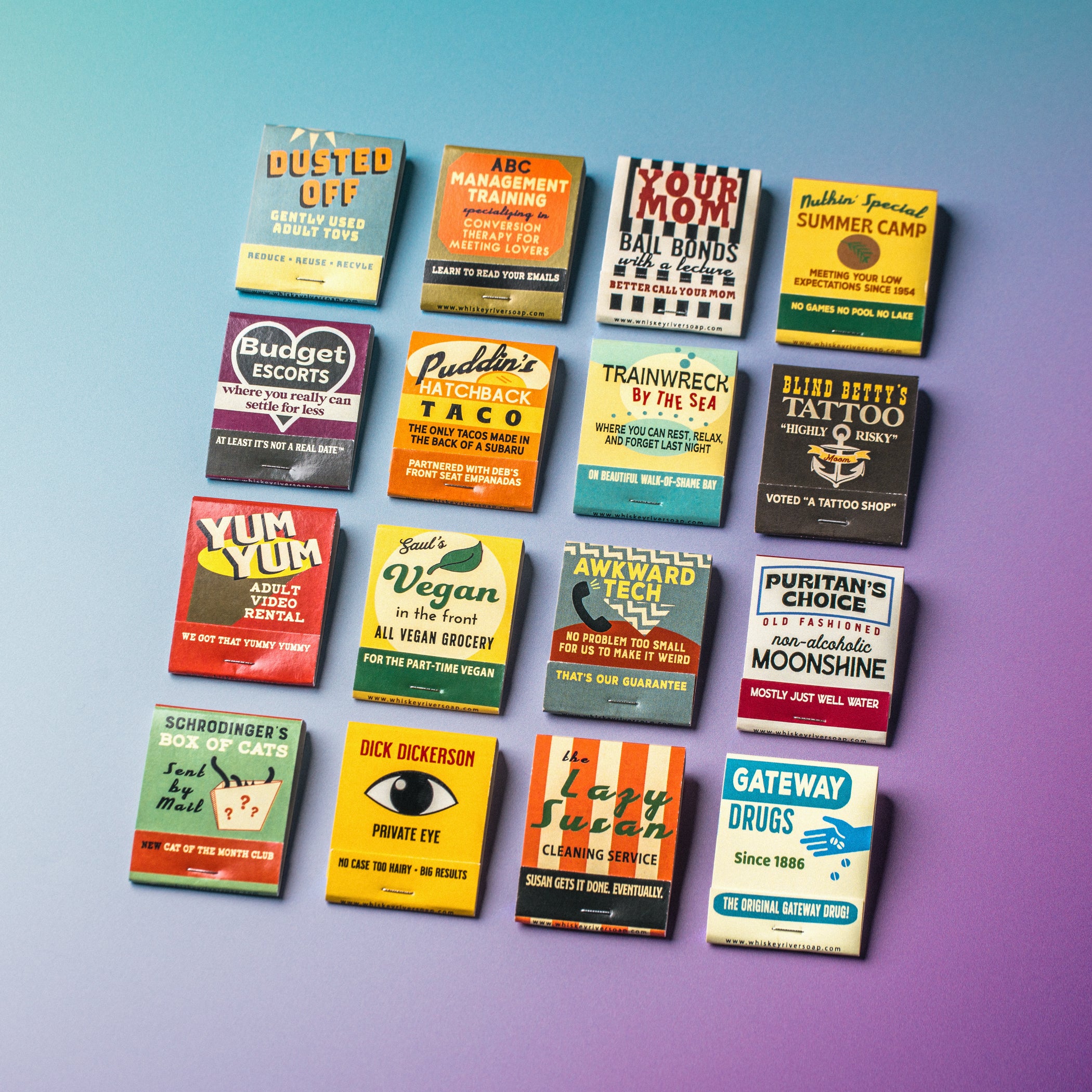 Vintage-Style Matchbooks – Whiskey River Soap Wholesale