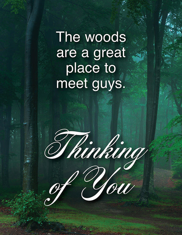 Guys In The Woods Greeting Card
